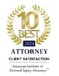 10 Best Attorney Client Satisfaction 2024 Award